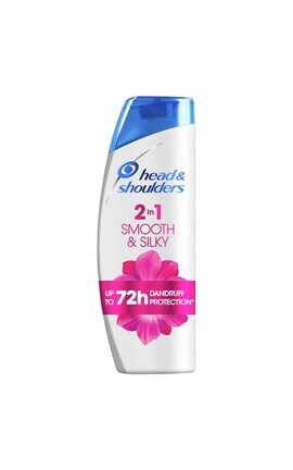 HEAD and SHOULDERS-Шампунь для волос Head&Shoulders 2 в 1 Гладенькие и шелковистые 360 мл-4084500970366-