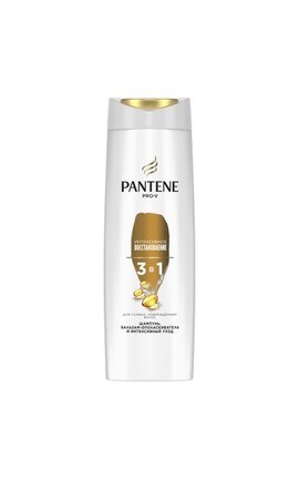 PANTENE-Шампунь для волосся і бальзам-ополіскувач Pantene Pro-V 3 в 1 Інтенсивне відновлення 360 мл-8001090673404-