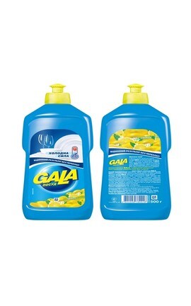 GALA-Рідина для миття посуду Gala Холодна сила з лимоном 500 г-4820026780016-