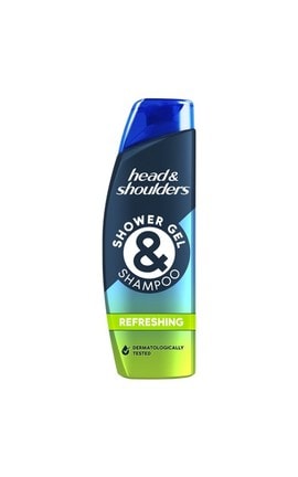 HEAD and SHOULDERS-Шампунь против перхоти-гель для душа Head & Shoulders 2 в 1 Освежающий 270 мл-8001841717838-