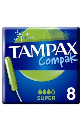 TAMPAX-Тампоны гигиенические Tampax Compak Super с аппликатором, 8 шт-4015400219651-