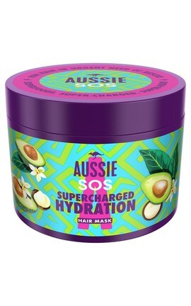 AUSSIE-Маска для волос Aussie Sos Суперзаряженное увлажнение 450 мл-8006540017197-