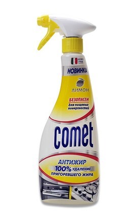 COMET-Спрей чистящий для удаления жира Comet Лимон 500 мл-8001480710924-
