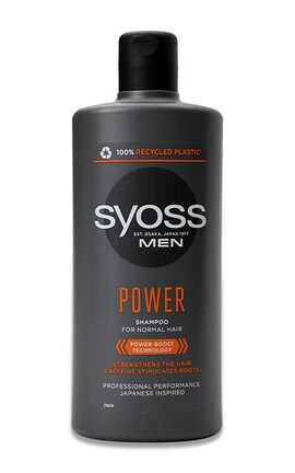SYOSS-Шампунь мужской Syoss Men Power с кофеином 440 мл-9000101277395-