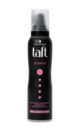 TAFT-Піна для волосся Taft Power Ніжність кашеміру Мегафіксація 5 150 мл-4605966004527-