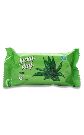 LUCKY DAY-Мило антибактеріальне Lacky Day з алое 90 г-4820195508541-