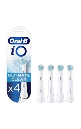 ORAL B-Насадки для электрической зубной щетки Oral-B iO Ultimate Clean Белые 4 шт-4210201342748-