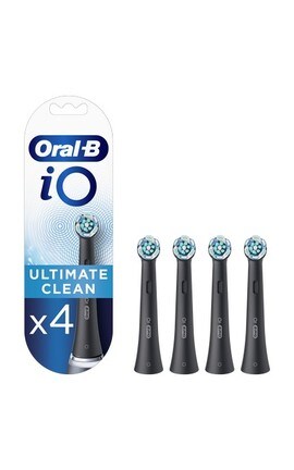 ORAL B-Насадки для электрической зубной щетки Oral-B iO Ultimate Clean Черные 4 шт-4210201342809-