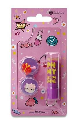GLAM CHIC-Дитячий набір Glam Chic Маленька Красуня Помада-бальзам, 4,5 г+Каблучки-4820018032604-