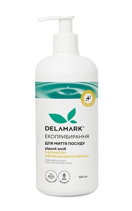 DELAMARK-Средство для мытья посуды De La Mark с ароматом африканского лимона 500 мл-4820152330109-