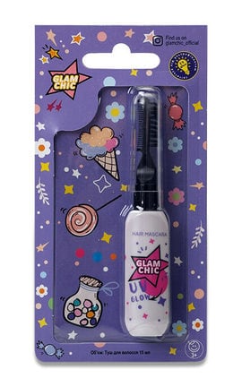 GLAM CHIC-Тушь для волос Glam Chic с блестками, цвет розовый, 15 мл-4820018032949-