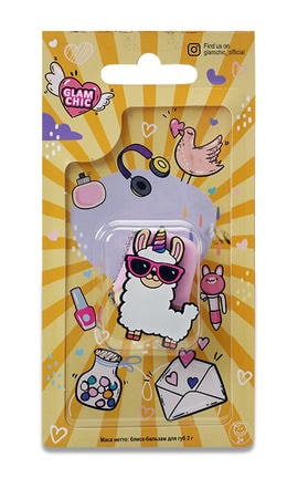 GLAM CHIC-Блиск-бальзам для губ Glam Chic Кумедні Штучки Альпака, 2 г-4820018032253-