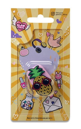 GLAM CHIC-Блиск-бальзам для губ Glam Chic Кумедні Штучки Ананас, 2 г-4820018032260-