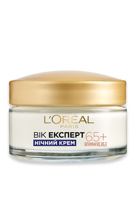SKIN EXPERT-Крем для обличчя живильний нічний L'Oréal Paris Вік Експерт Догляд проти зморшок  65+ 50 мл-3600524032623