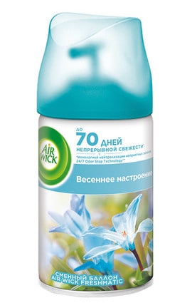 AIR WICK-Аерозольний змінний балон Air Wick Freshmatic Pure Весняний Настрій  250 мл-5011417567043-