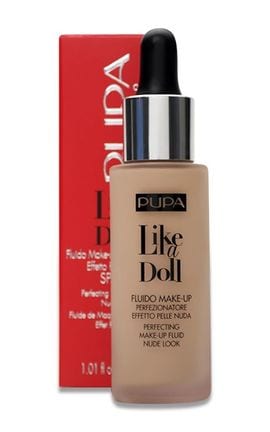 PUPA-Тональна основа для обличчя Pupa Like A Doll Fluid рідка, тон 020, 30 мл-8011607222407-