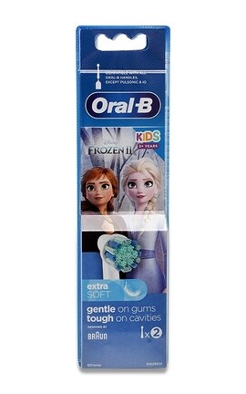 ORAL B-Насадки змінні до електричної зубної щітки Oral-B Kids Frozen II 3+, 2 шт-4210201383994-