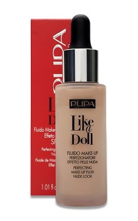 PUPA-Тональна основа для обличчя Pupa Like A Doll Fluid рідка, тон 010, 30 мл-8011607222391-