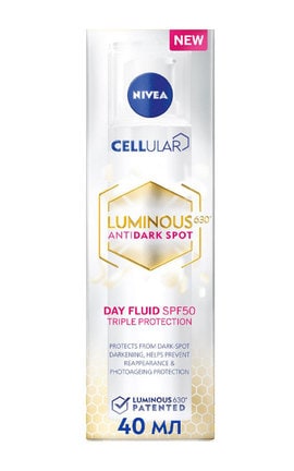 NIVEA-Флюид дневной для лица Nivea Luminous 630 Тройная защита SPF50, 40 мл-4005900786968-