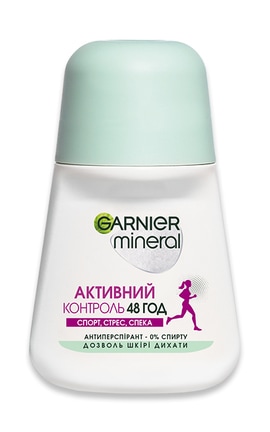 GARNIER-Дезодорант кульковий жіночий Garnier Mineral Активний Контроль Спорт Стрес 48 годин Нон стоп 50 мл-3600542268868-