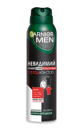 GARNIER-Антиперспірант Garnier Men Mineral Невидимий чоловічий спрей 150 мл-3600541181830-