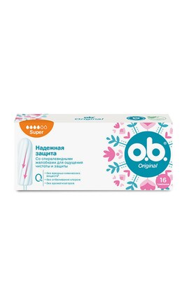 O.B.-Тампони жіночі гігієнічні o.b. Original Super 16 шт-3574661350141-