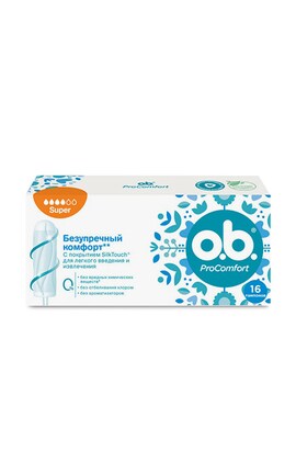 O.B.-Тампони жіночі гігієнічні o.b. ProComfort Super 16 шт-3574661331164-