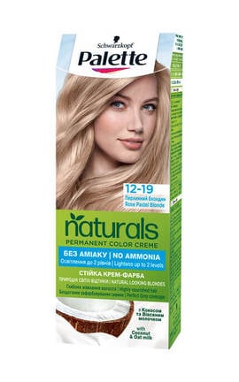 PALETTE NATURALS-Устойчивая крем-краска для волос Palette Naturals оттенок жемчужный блонд 12-19-9000101689464-