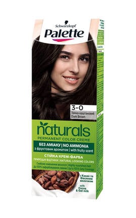 PALETTE NATURALS-Устойчивая крем-краска Palette Naturals, темно-каштановый оттенок-3838824171524-
