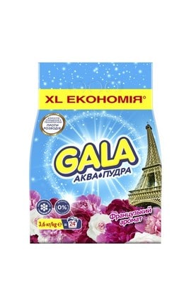 GALA-Порошок для прання автомат Gala Аква-Пудра Французький аромат 3,6 кг-8006540519363-