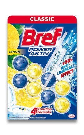 BREF-Засіб для чищення унітазу Bref Сила-актив Лимонна свіжість 100 г-9000100656832-