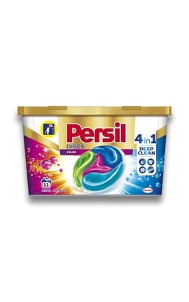 PERSIL-Гель для стирки в капсулах Persil Discs Color Deep Clean 11 шт-9000101415919-
