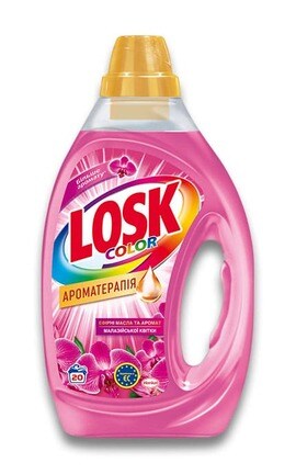 LOSK-Гель для прання Losk Колор Автомат Ароматерапія Малайзійські квіти 1 л-9000101517408-