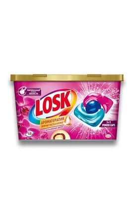 LOSK-Капсули для прання Losk Тріо-капсули Ефірні масла і Малайзійський квітка 12 шт-9000101502756-