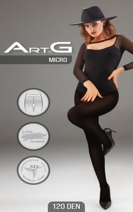 ART G-Колготки ArtG Micro Nero 120 den-4820040264936