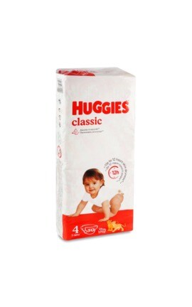 HUGGIES-Підгузки дитячі Huggies Classic розмір 4 7-18 кг 50 шт-5029053543147-