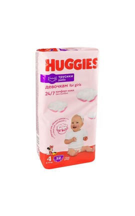 HUGGIES-Подгузники-трусики для девочек Huggies Рants, размер 4 (9-14 кг)-5029053547541-