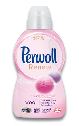 PERWOLL-Средство для деликатной стирки Perwoll Renew для шерсти, шелка и деликатных тканей 990 мл-9000101579994-