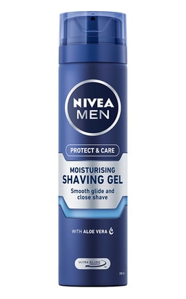 NIVEA-Зволожуючий гель для гоління Nivea Захист та догляд, 200 мл-4006000051857-