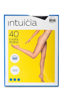 INTUICIA-Колготки з шортами Intuicia Classic 40 den 2 чорні 1 пара-4820023712218-