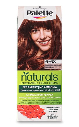 PALETTE NATURALS-Устойчивая крем-краска для волос Palette Naturals оттенок 6-68-3838824192574-