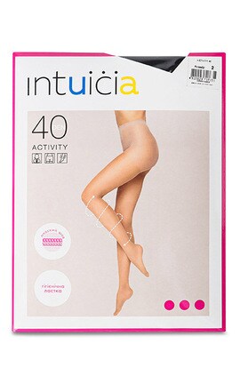 INTUICIA-Колготки з розподіленим тиском Intuicia Activity 40 den 2 black-4820023717831-