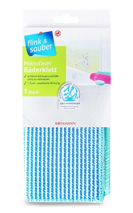 FLINK and SAUBER-Салфетка из микрофибры для ванной комнаты Rossman 1 шт-4305615392325