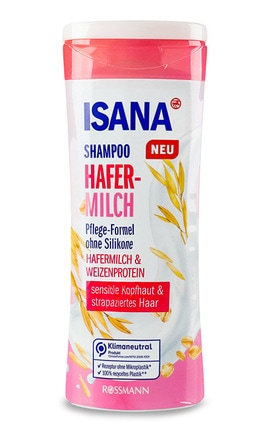 ISANA-Шампунь для чутливої шкіри голови та пошкодженого волосся Isana Вівсяне молоко та пшеничний протеїн 300 мл -4305615904740-
