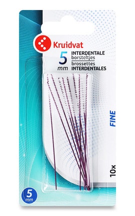 KRUIDVAT-Межзубные щетки 5 мм Kruidvat 10 шт-8719179205117