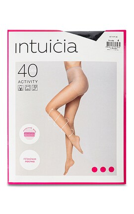 INTUICIA-Колготки з розподіленим тиском Intuicia Activity 40 den 4 black-4820023717930-
