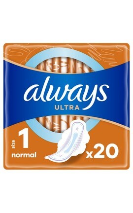 ALWAYS-Прокладки женские гигиенические Always Ultra Normal Размер 2 20 шт-4015400041627
