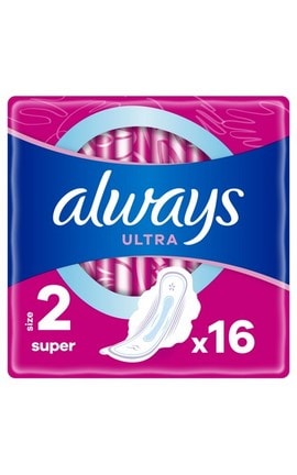 ALWAYS-Прокладки женские гигиенические Always Ultra Super Plus Размер 3 16 шт-4015400041801-