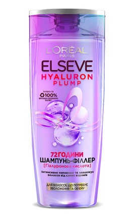 ELSEVE-Шампунь-філер для зволоження волосся L`Oreal Paris Elseve Hyaluron Plump 250 мл-3600524029494-