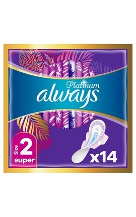 ALWAYS-Прокладки женские гигиенические Always Platinum Collection оттенок Super Plus Размер 3 14 шт-8001090430663-
